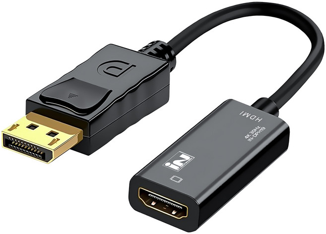 인네트워크 Displayport 1.2 to HDMI 컨버터 케이블 IN-DPH19, 1개, 235mm