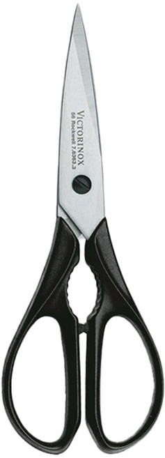 VICTORINOX 瑞士維氏 多功能廚房剪刀 80g, 黑色, 1支