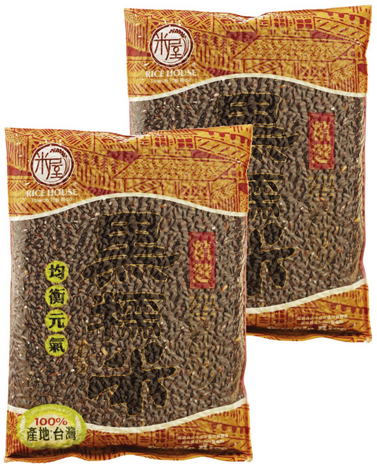 RICE HOUSE 米屋 黑糯米, 600g, 2包