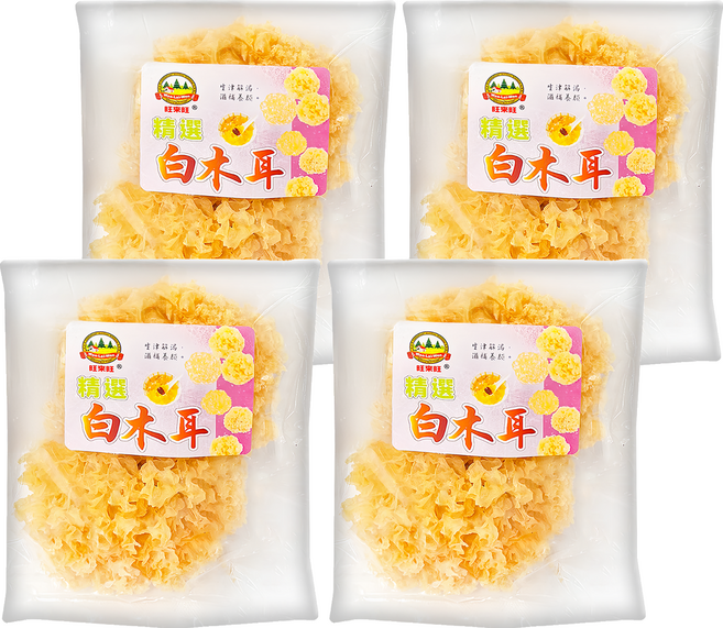 WON LAI WON 旺來旺 生機無毒白木耳, 60g, 4包