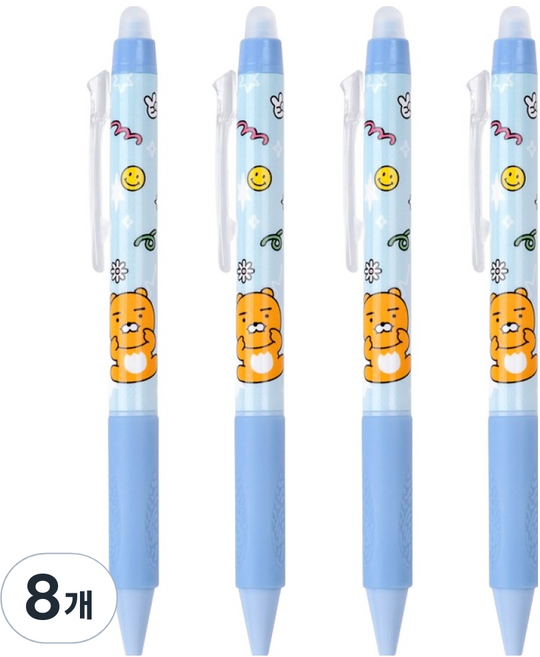 KAKAO FRIENDS Say Cheese 可擦拭原子筆 0.5mm, Ryan, 8個