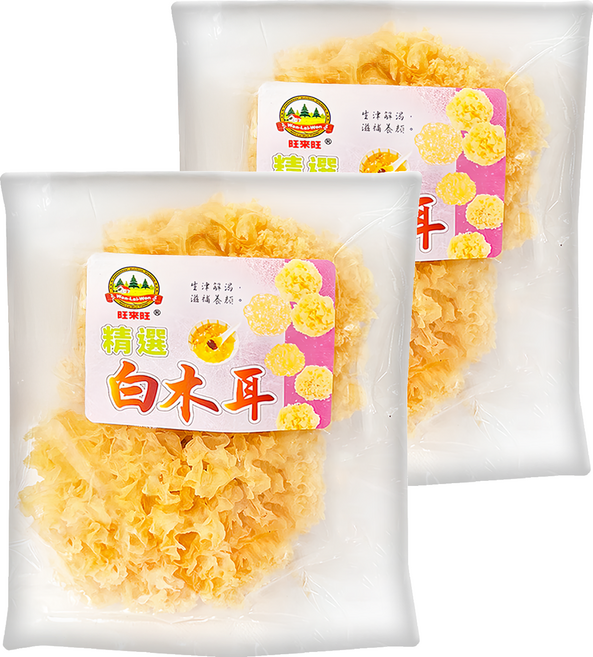 WON LAI WON 旺來旺 生機無毒白木耳, 60g, 2包
