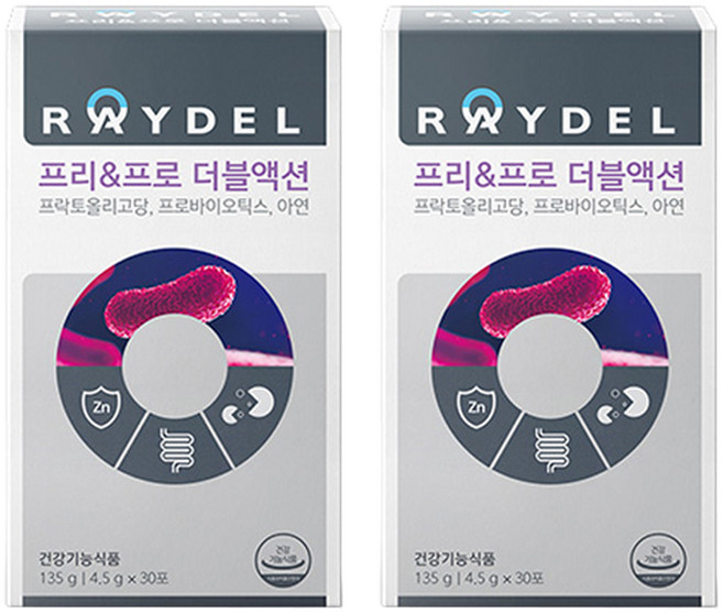 레이델 프리 프로 더블액션 유산균, 135g, 2개
