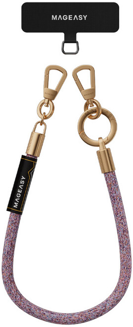 MAGEASY 8.3mm Wrist Strap 手腕掛繩片組, 1個, 幻霧粉