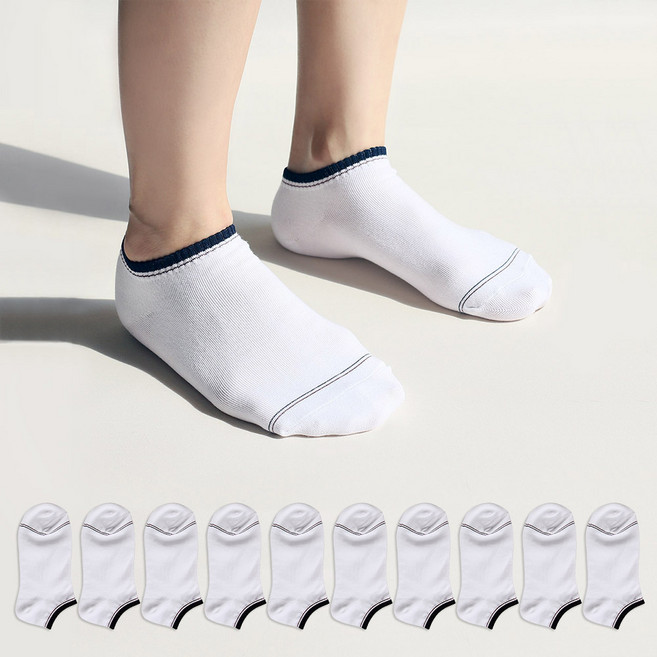 COZY LABEL 女性用腳踝點綴短襪 10雙