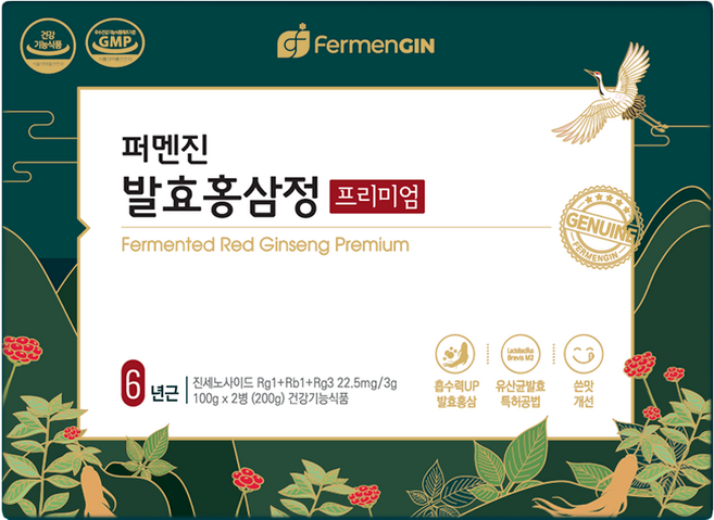 퍼멘진 발효홍삼정 프리미엄, 200g, 1개
