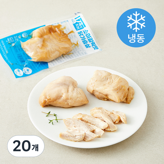 육식토끼 닭가슴살 소이갈릭 맛 (냉동), 100g, 20개, 1개입