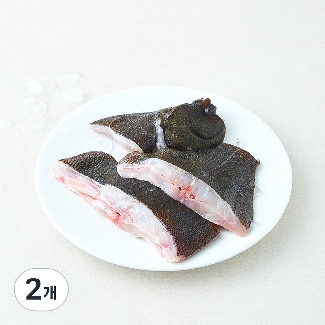 노량진수산시장 중도매인 90번 생물 손질 도다리 (냉장), 2개, 250g