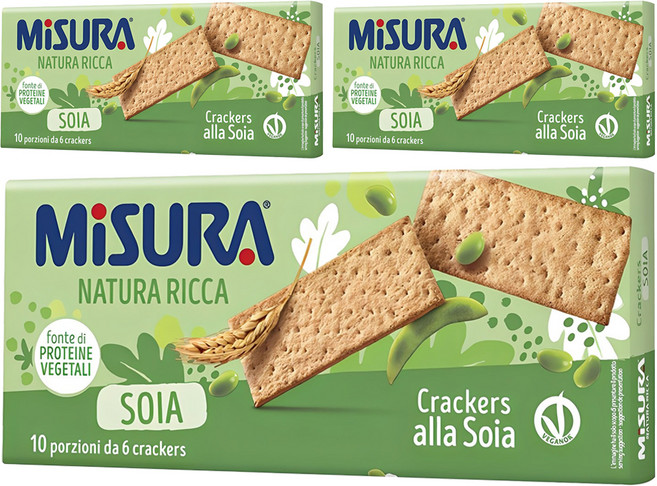 미주라 소이아 크래커, 400g, 3개