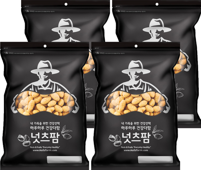 넛츠팜 꿀땅콩, 1kg, 4개