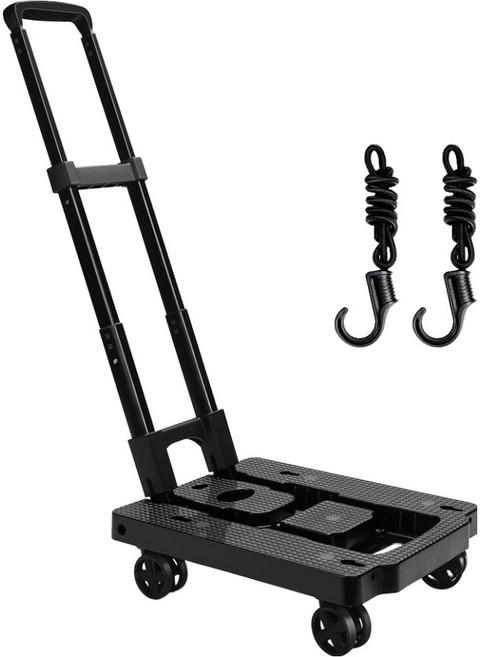 엘투리버스 베이직 접이식 폴딩카트 LRC-050, 블랙, 1개