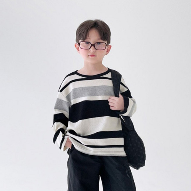 베리클로젯 아동용 코지 니트 긴팔 티셔츠