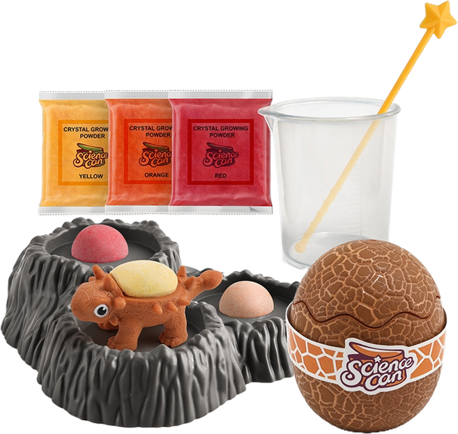 Science Can 生長水晶小恐龍 橘色, 1個