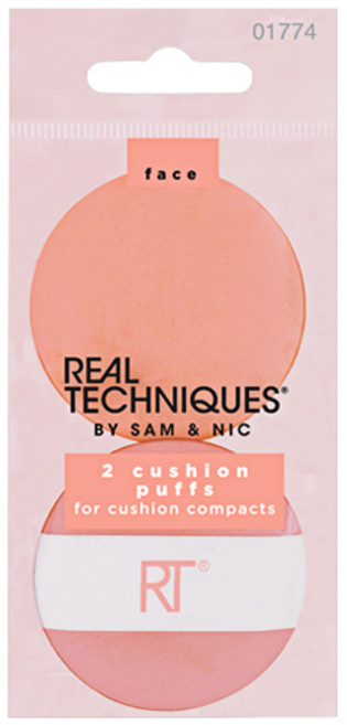 리얼테크닉스 쿠션 퍼프 2p, Lovely pink, 1개