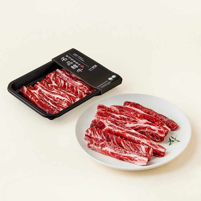 횡성한우 갈비살 1++등급 구이용 (냉장), 200g, 1개