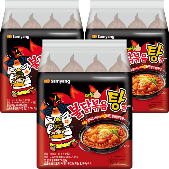 삼양 불닭볶음탕면 145g, 12개