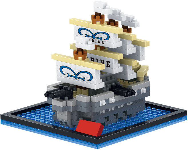 해적선8 나노블럭 330p, 혼합 색상, 1개