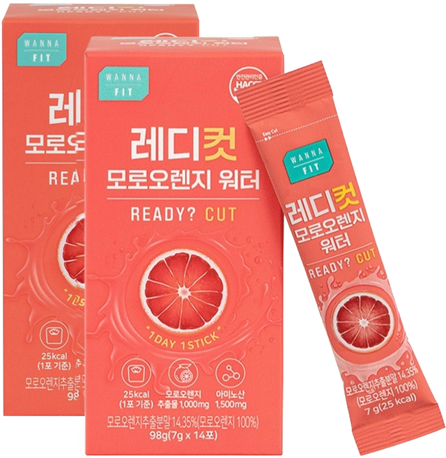 KOLON PHARMA Redicut 摩洛血橙沖泡飲 14入, 2個, 98g