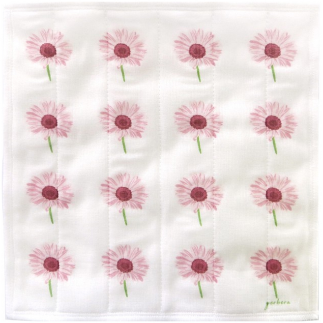 HARADA ORIMONO 原田織物 日本製 七層棉紗蚊帳家事布 抹布, 1條, 非洲菊