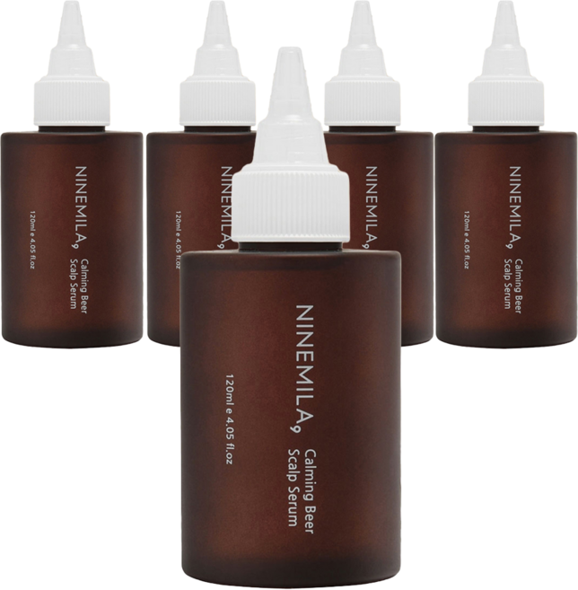 [비건라이프] 나인밀라 카밍비어 두피세럼, 120ml, 5개