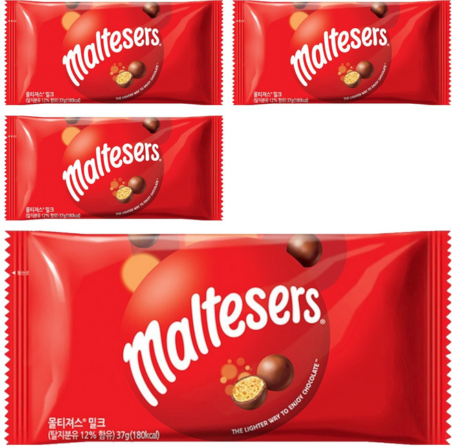 몰티져스 밀크, 37g, 4개