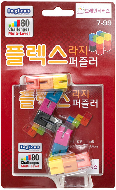 브레인티저스 플렉스 퍼즐러 두뇌트레이닝게임 라지, 혼합색상, 1개