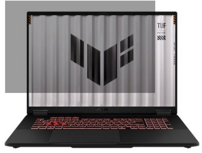 YADI 亞第 PA靜電吸附 水之鏡防窺片 ASUS TUF Gaming A18 16 : 10 2025專用 PF4PPA-W180, 1個