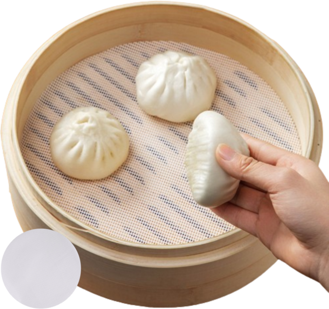 데일리픽 실리콘 찜기 깔개 매트 푸드메쉬, 50cm, 2개