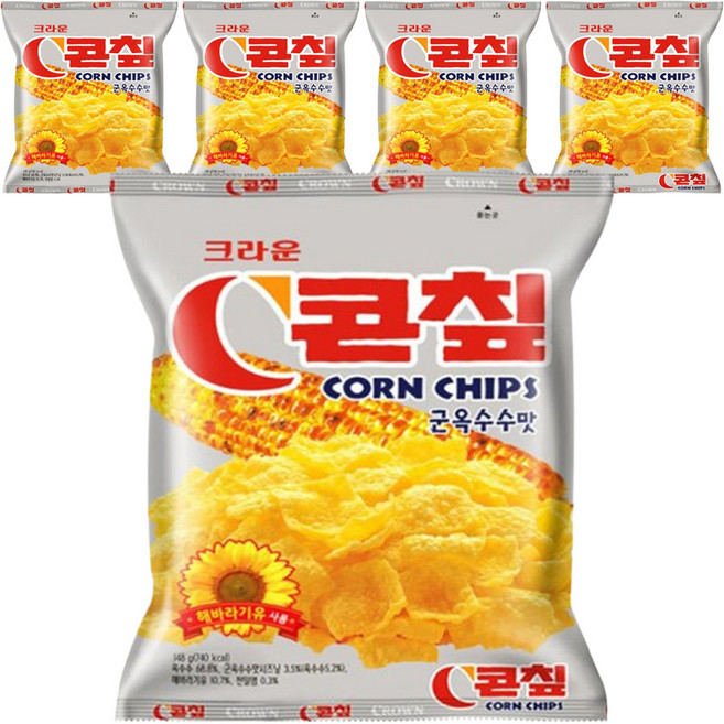 콘칲 군옥수수맛, 148g, 5개