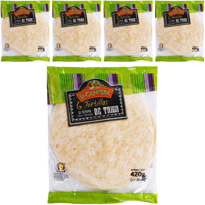 LACANASTA 墨西哥餅皮 25cm, 420g, 5包