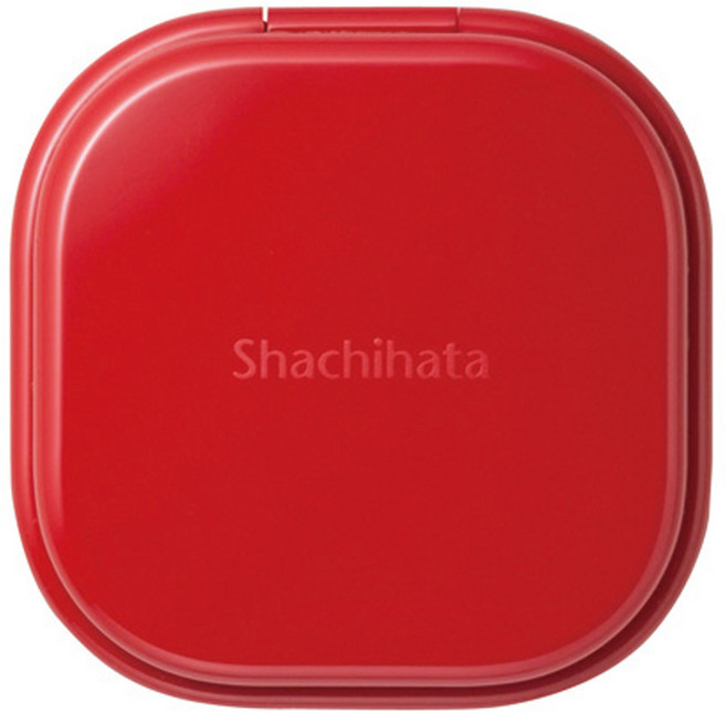 Shachihata 寫吉達 速乾攜帶型印泥 方紅盒, 1個