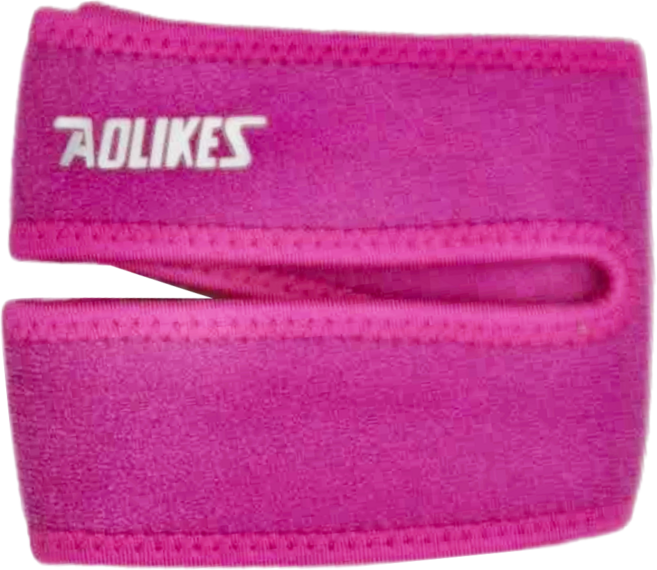 AOLIKES 奧力克斯 雙重加壓髕骨帶, 玫紅色, 2個