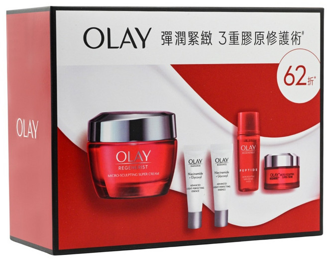 OLAY 歐蕾 彈潤緊緻3重膠原修護套裝組, 1盒