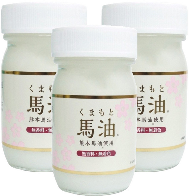 日本熊本 馬油霜, 70g, 70ml, 3罐
