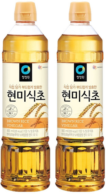 청정원 현미식초, 900ml, 2개