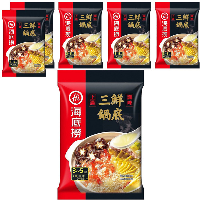 海底撈 上湯三鮮鍋底, 200g, 6包