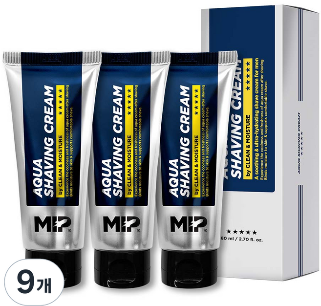 미프 아쿠아 쉐이빙 크림, 80ml, 9개