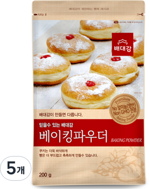 배대감 베이킹 파우더, 200g, 5개