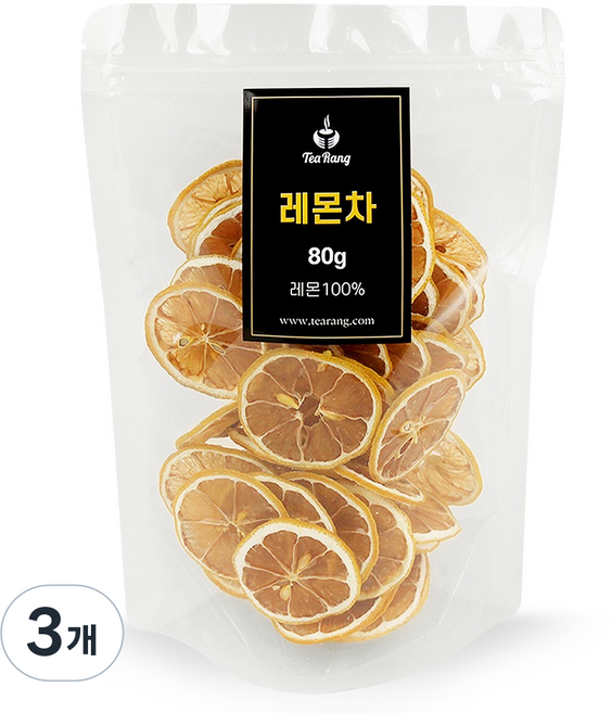티랑 슬라이스 건조 레몬, 3개, 80g