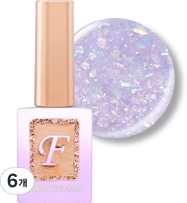 프롬더네일 GLITTER GEL, 10g, FG96, 6개