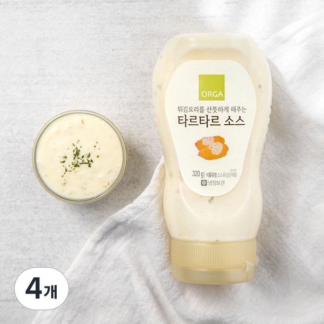 올가홀푸드 타르타르 소스, 320g, 4개