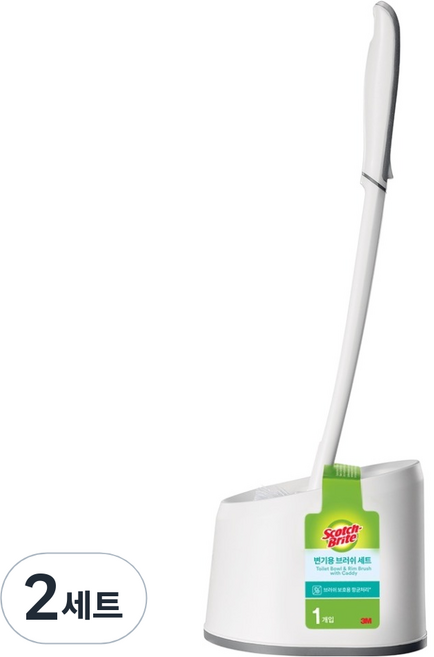 스카치브라이트 변기용 브러쉬 세트, 혼합색상, 2세트