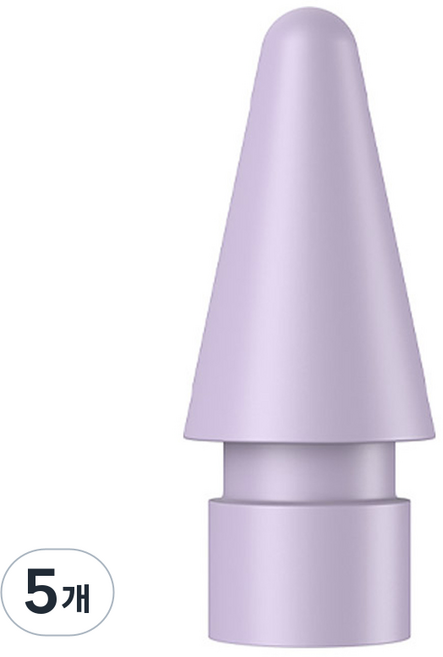 TABLESE Apple Pencil 彩色筆尖 1代 2代 USB-C 相容 PA-24, 5個, 紫色