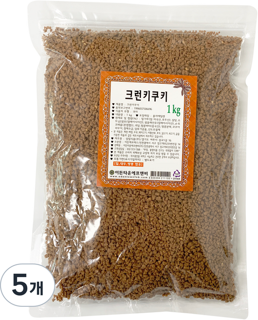 이든타운에프앤비 크런키쿠키, 1kg, 5개