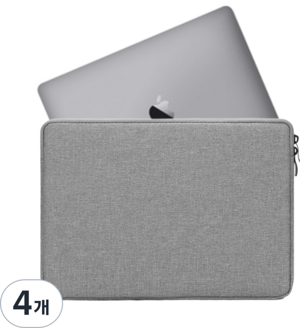 모아브 노트북 융쿠션 파우치, 멜란지 그레이, 4개