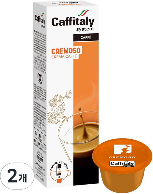 카피탈리 에카페 끄레모소 캡슐커피, 8g, 10개입, 2개