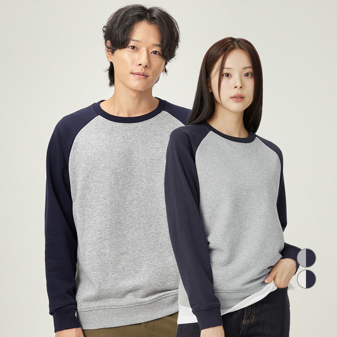 캐럿 프렌치테리 라글란 맨투맨