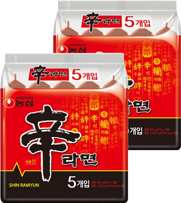 NONGSHIM 農心 韓國境內版 辛拉麵 120g, 10包