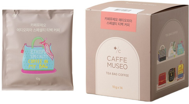 카페뮤제오 에티오피아 스페셜티 티백커피, 10g, 14개입, 1개
