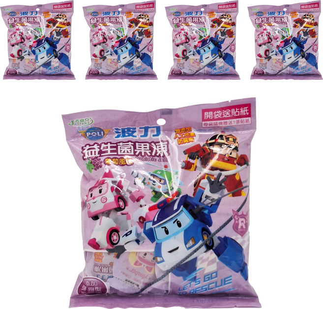 吉樂兒 波力 益生菌果凍, 260g, 5袋
